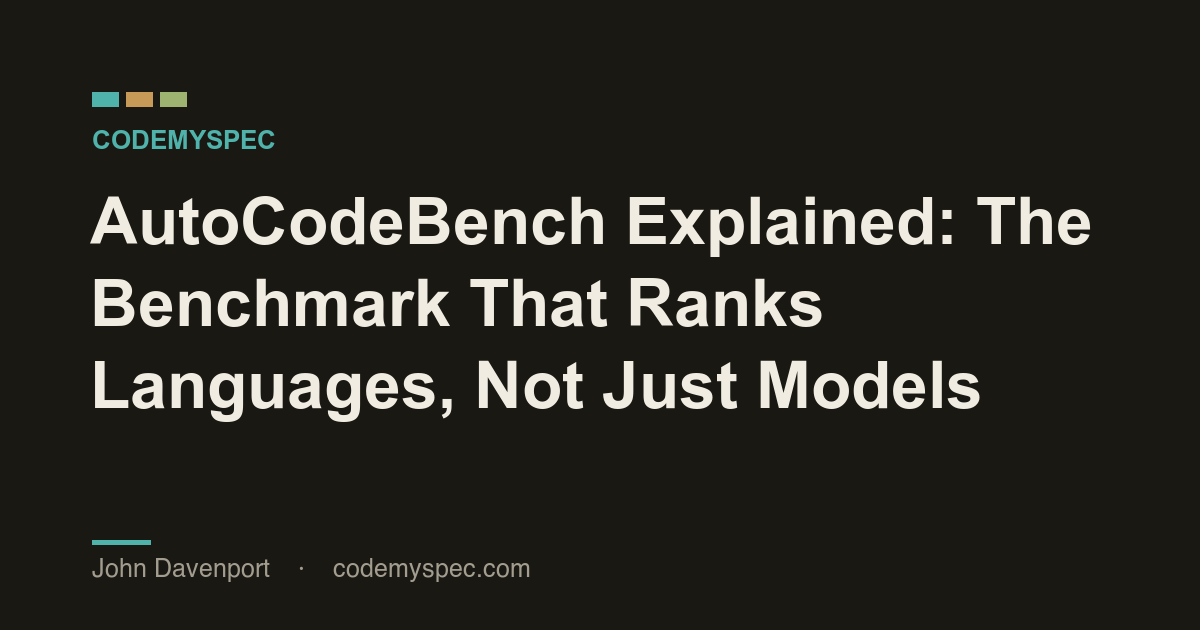 AutoCodeBench Explained: The Benchmark That Ranks Languages, Not Just Models