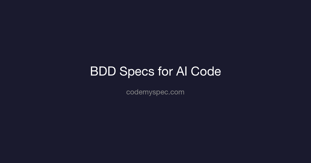 BDD Specs for AI-Generated Code