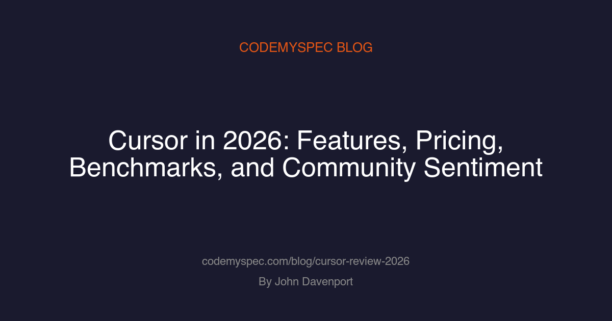 Cursor in 2026: Features, Pricing, Benchmarks, and Community Sentiment