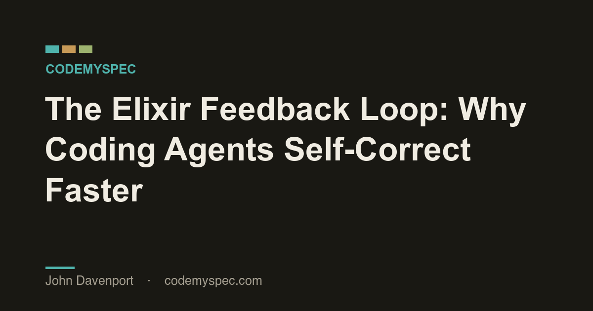 The Elixir Feedback Loop: Why Coding Agents Self-Correct Faster