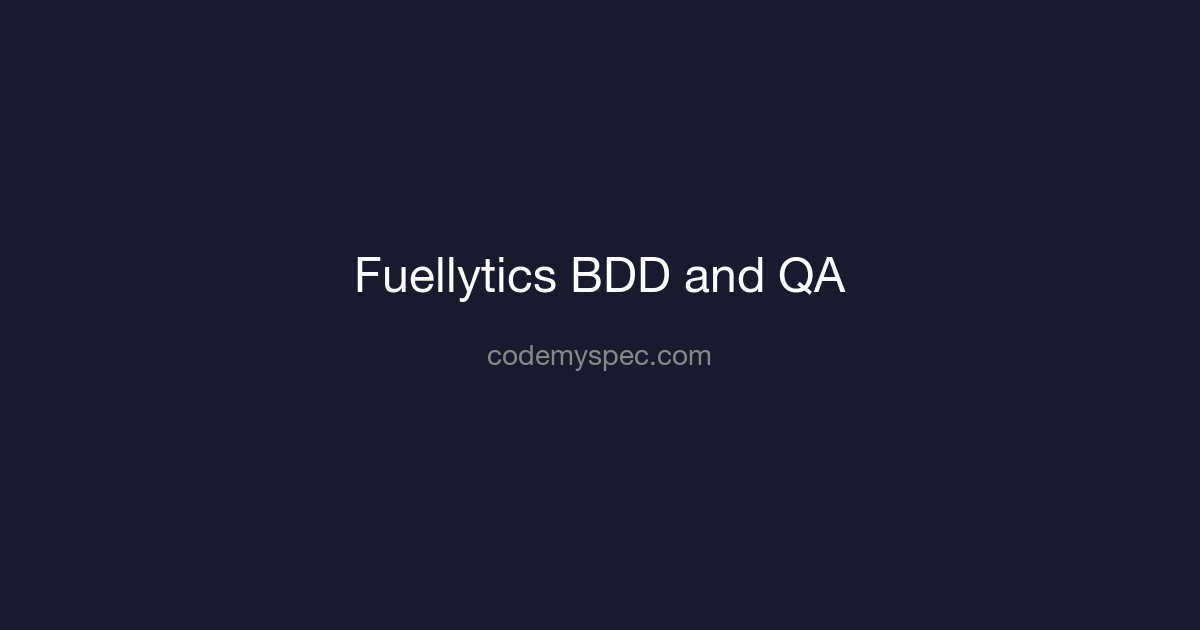 How CodeMySpec Built and Verified a Fuel Card App in 5 Days