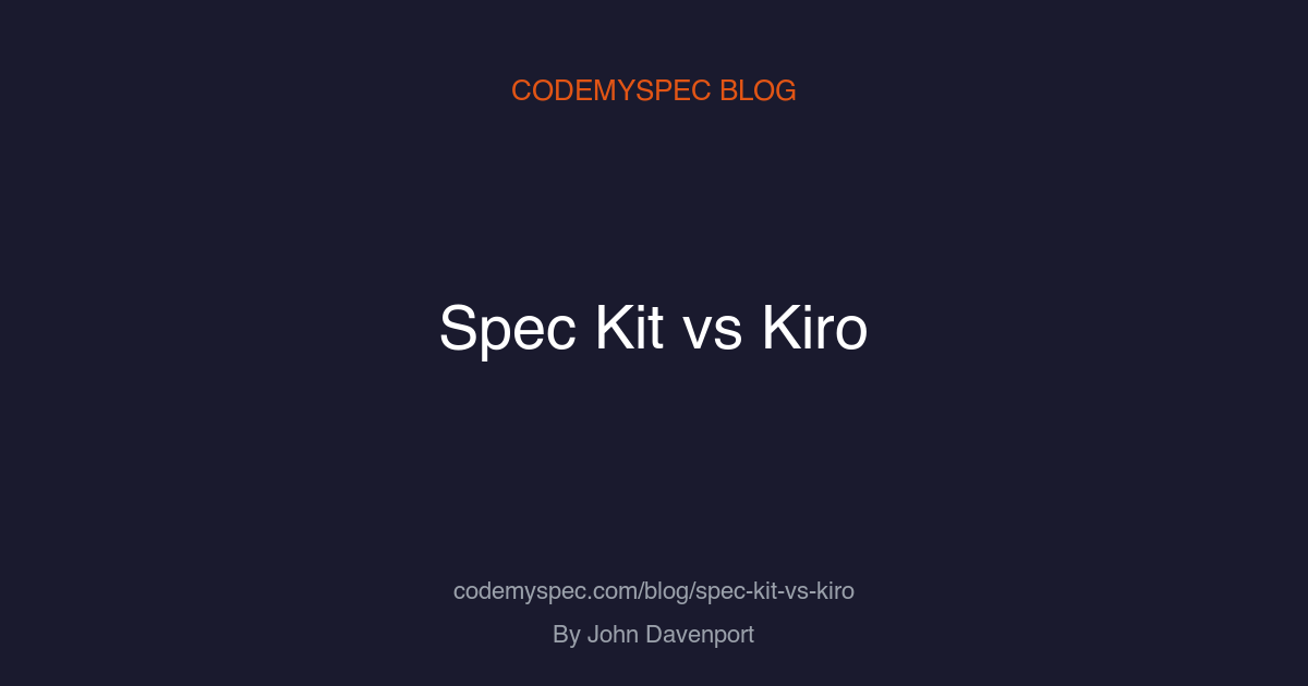 Spec Kit vs Kiro: Which Spec-Driven Tool in 2026?