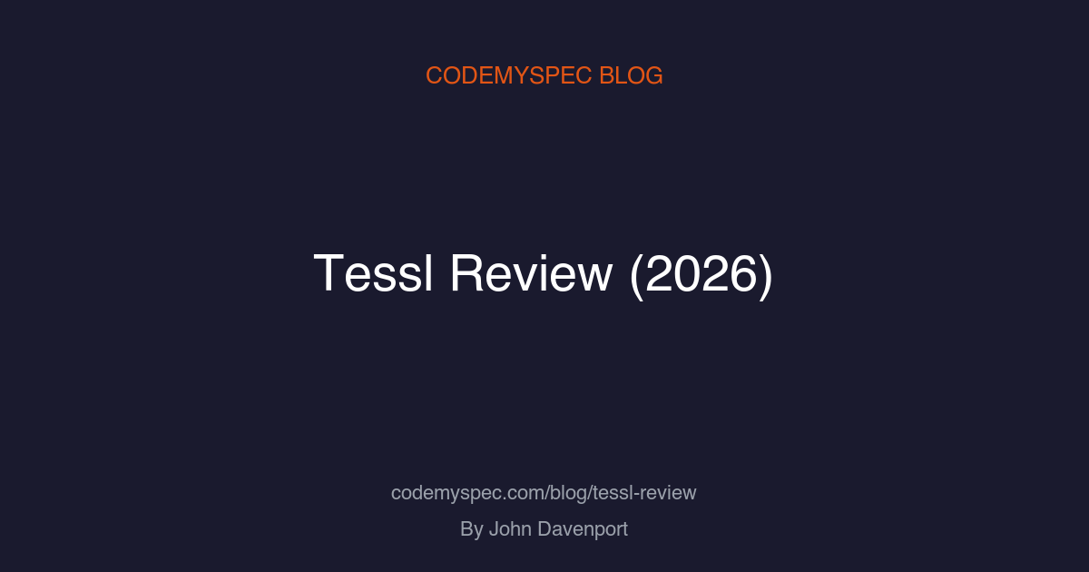Tessl Review (2026): The Spec-as-Source Bet
