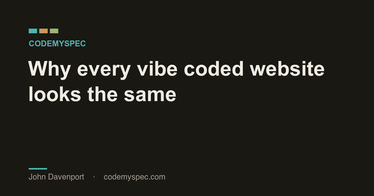 How to Keep Your Website From Looking Like Every Other Vibe Coded Website