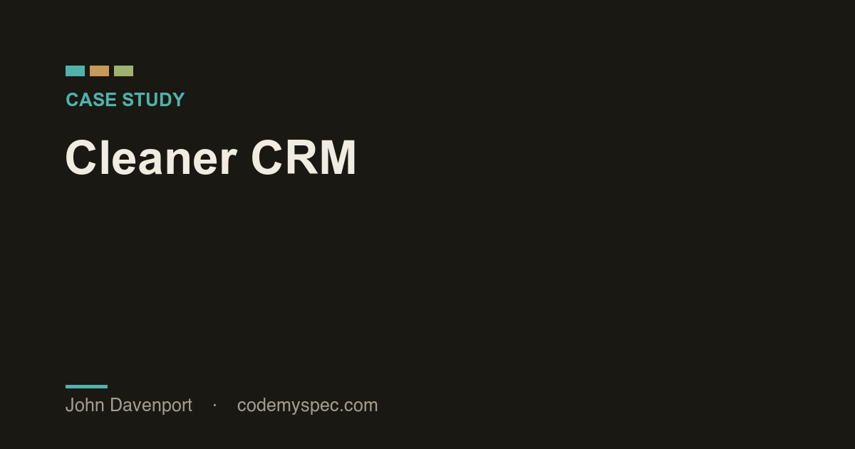 Cleaner CRM case study preview
